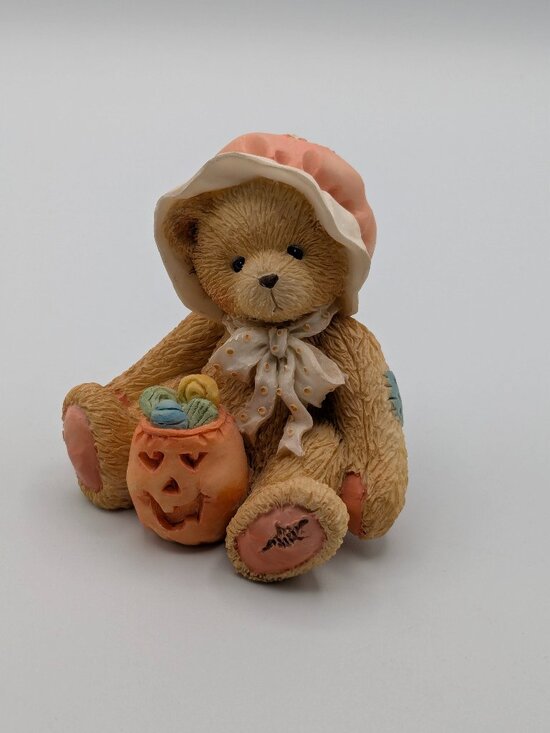 Cherished Teddies Other - Cherished Teddies Connie You're a Sweet Treat (912794) 1993, Jack-O-Lantern